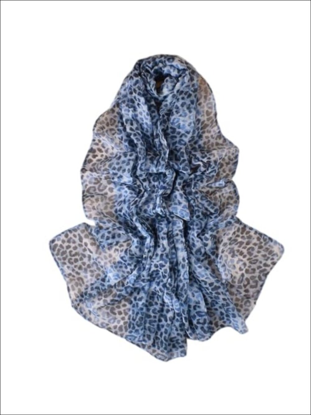 Leopard Print Voile Pashmina Shawl Wrap Scarf Hijab Head Cover
